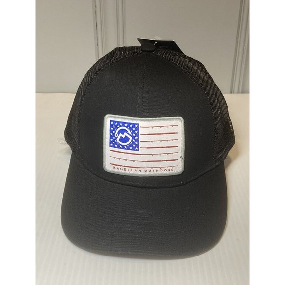 Magellan Outdoors Fishing Snapback Hat Cap Trucker Mesh. Hook & Rod USA (NEW) - Picture 1 of 6